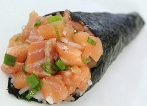 como fazer Temaki de salmão