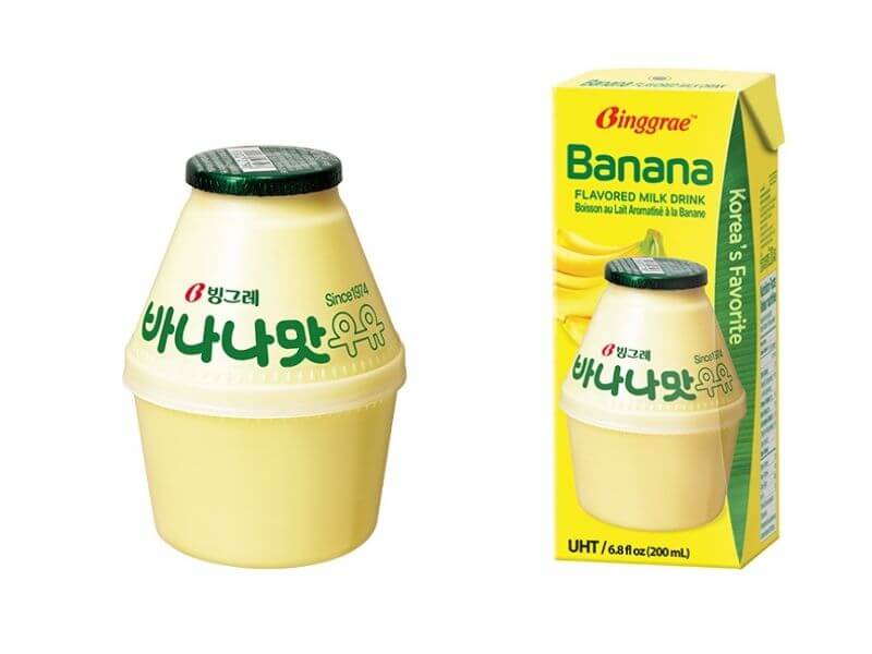 Leite de banana coreano Binggrae