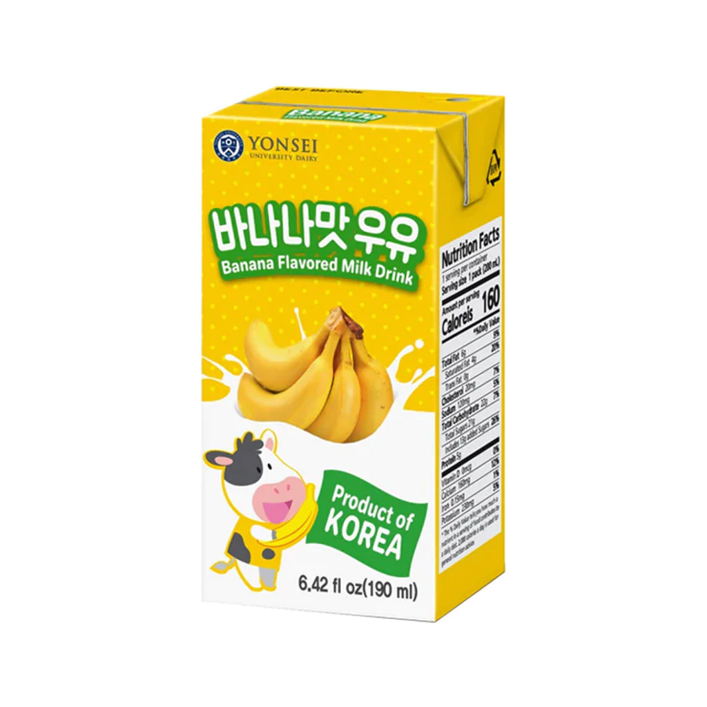 leite banana coreano yonsei | Comidas Asiáticas