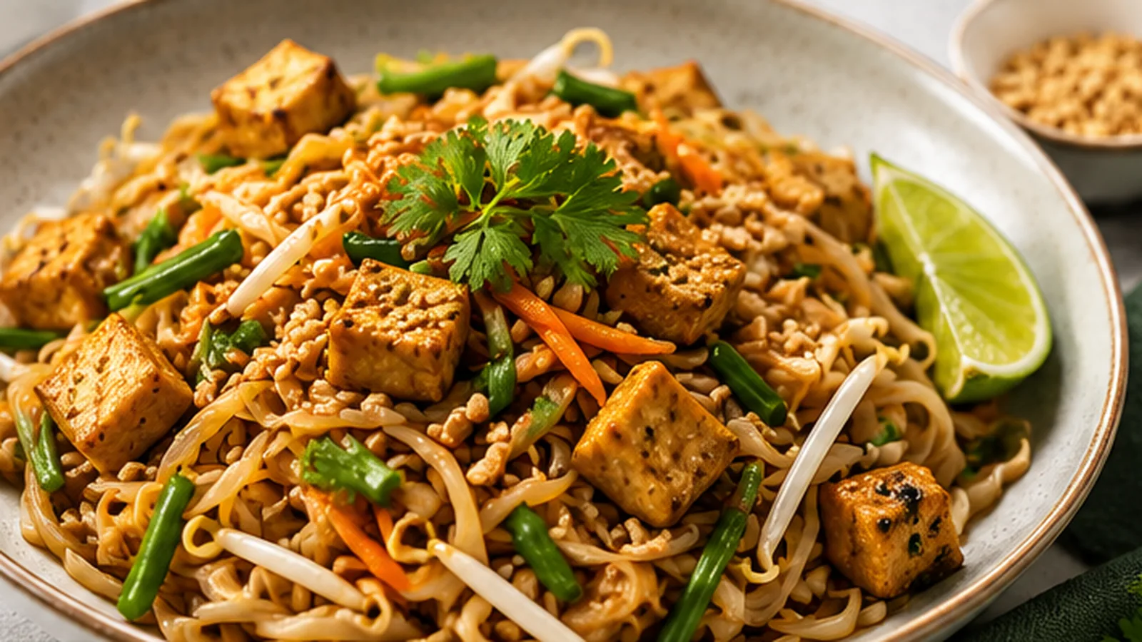 Pad Thai vegetariano e vegano: como fazer com tofu em casa | Comidas Asiáticas Pad Thai vegetariano e vegano: como fazer com tofu em casa